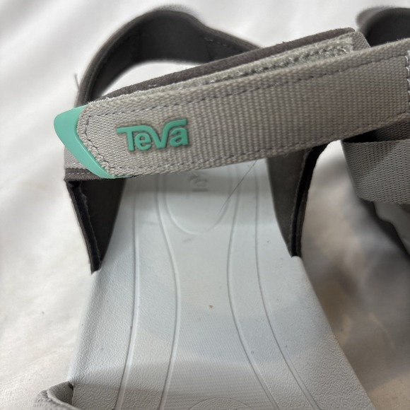 Teva Women's 9.5 Tirra CT Plaza Sandals Closed Toe Gray Hook & Loop Hiking - Picture 5 of 10